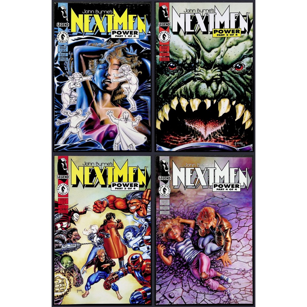 John Byrne's Next‎ Men #23-27 Lot Complete Power Arc + Lies Part 1 Legend